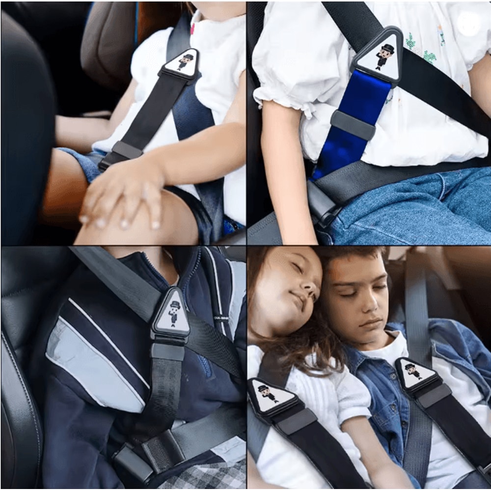 Child Seat Belt Adjuster Shoulder Guard Safety Buckle For Kids 3