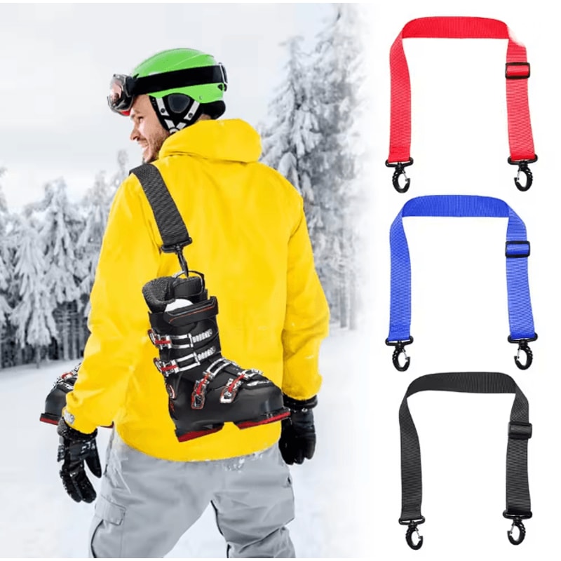 Portable Ski And Boot Carrier Straps Anti Skid Adjustable Ski Carry System 1