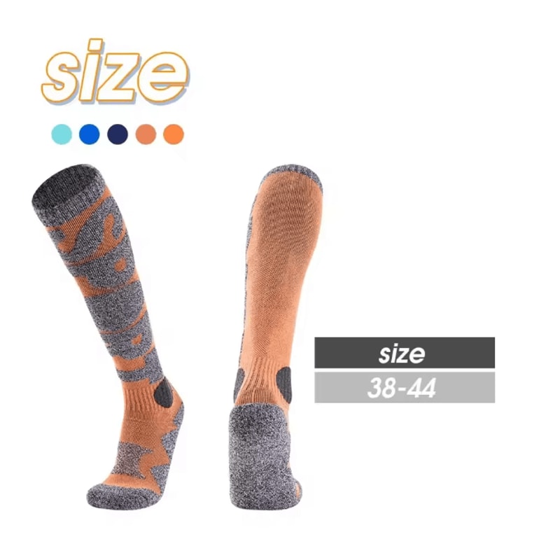 Thermal Knee High Skiing Socks Warm Snowboarding Cold Weather Socks 3