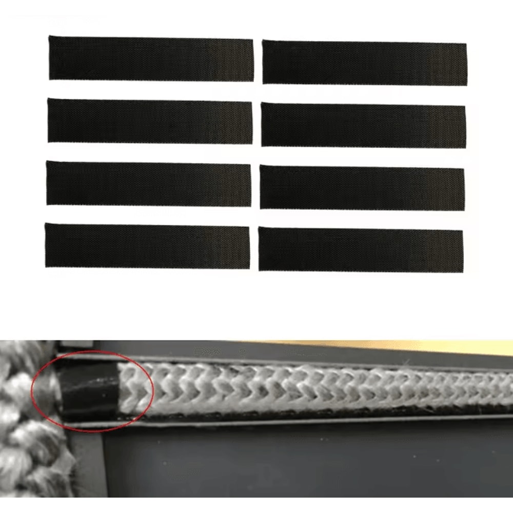 High Temperature Fireplace Sealing Tape Self Adhesive Glass Fiber Stove Gasket 1