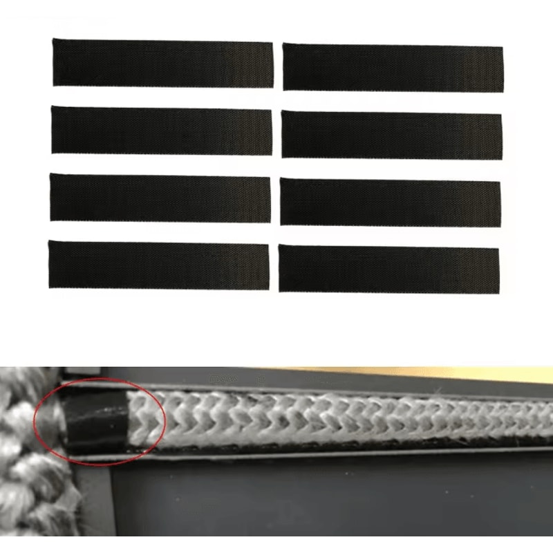 High Temperature Fireplace Sealing Tape Self Adhesive Glass Fiber Stove Gasket 1