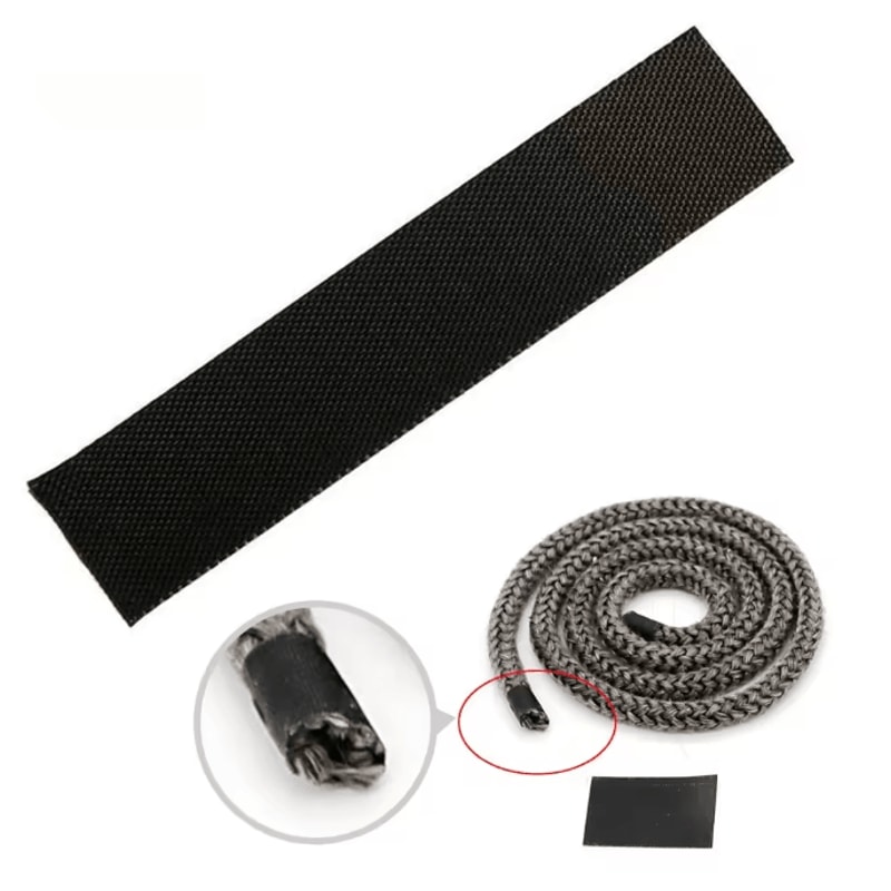 High Temperature Fireplace Sealing Tape Self Adhesive Glass Fiber Stove Gasket 2