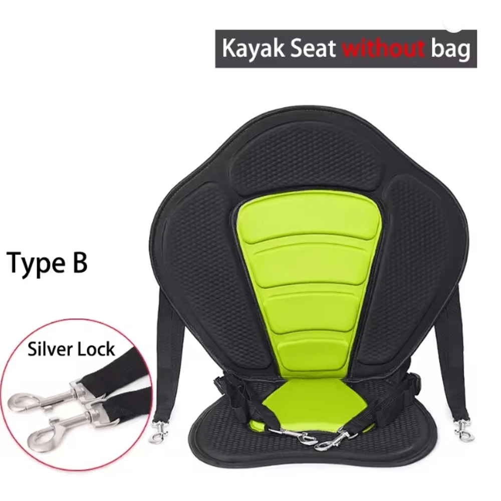 Adjustable Padded Kayak Seat With Backrest And Detachable Storage Bag 11