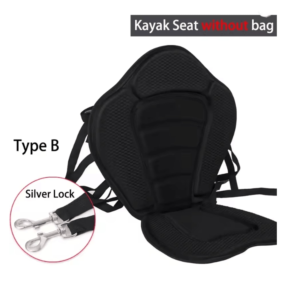 Adjustable Padded Kayak Seat With Backrest And Detachable Storage Bag 5