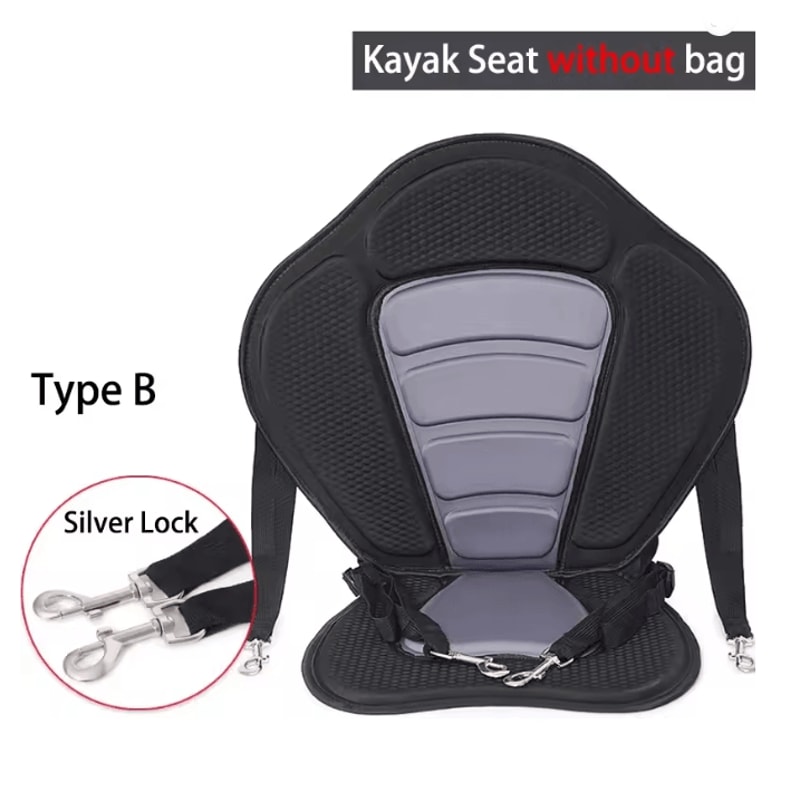 Adjustable Padded Kayak Seat With Backrest And Detachable Storage Bag 7
