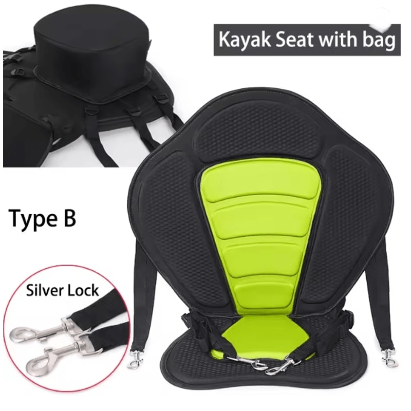 Adjustable Padded Kayak Seat With Backrest And Detachable Storage Bag 16