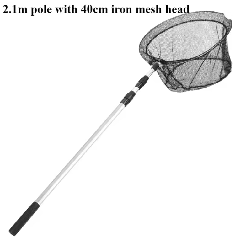 Telescopic Fishing Net Aluminum Alloy Folding Landing Net With Rubber Handle 14