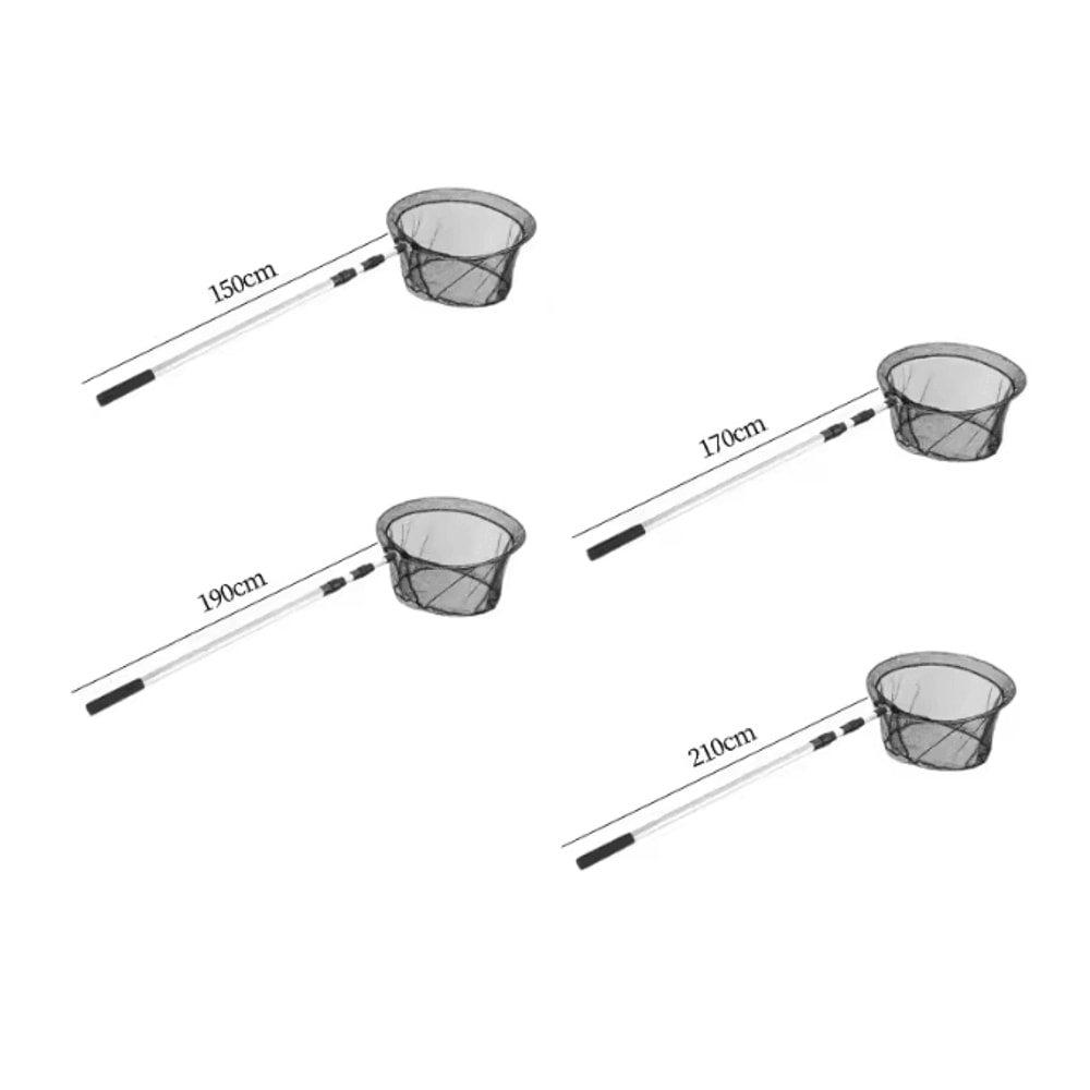 Telescopic Fishing Net Aluminum Alloy Folding Landing Net With Rubber Handle 1