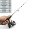 Portable Ice Fishing Rod With Reel Carbon Fiber Winter Fishing Set 1