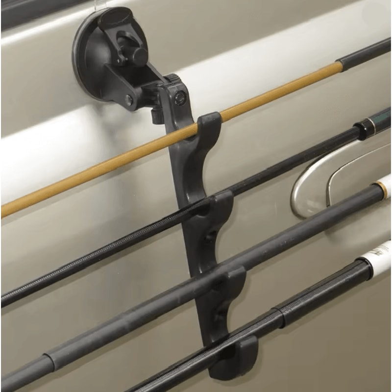 Car Mounted Fishing Rod Holder Suction Cup Storage Bracket 2