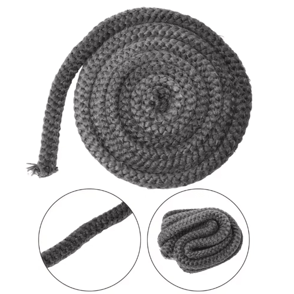 High Temperature Wood Stove Gasket Fireplace Sealing Rope Fiberglass Cord 0