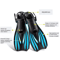 Adjustable Short Swimming Fins Open Heel Snorkeling And Dive Training Flippers 2