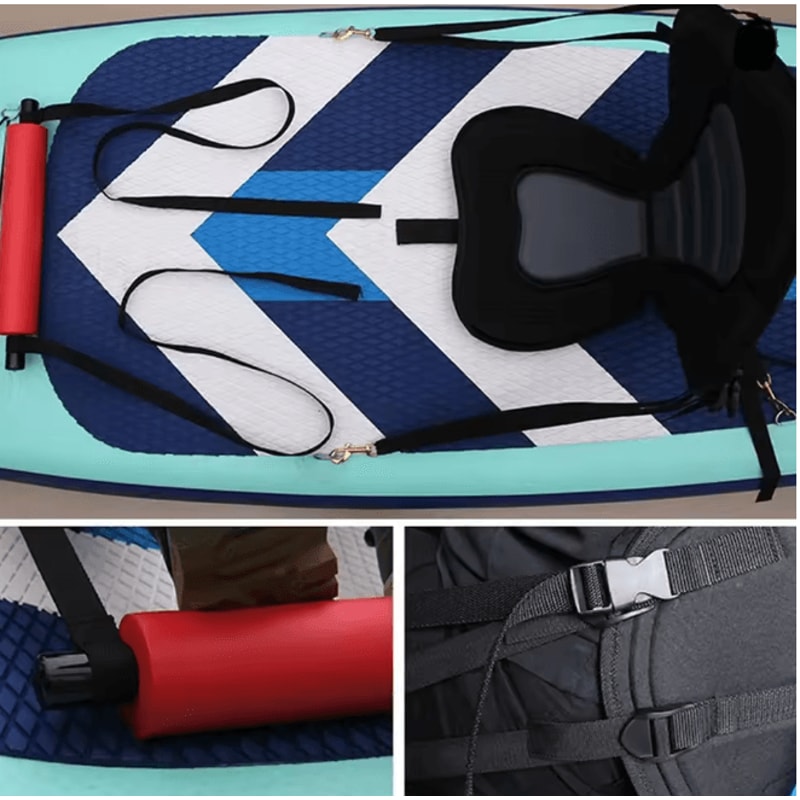 Adjustable Inflatable Kayak Pedals Foot Rest Cushion For Paddle Boards And Rowing Boats 3