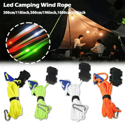 camping tent rope led light waterproof outdoor guy line safety lighting