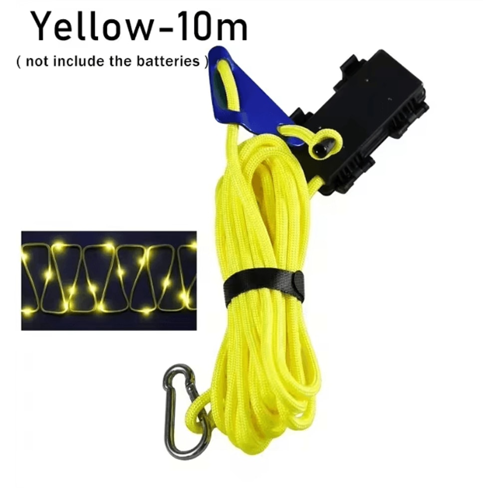 Camping Tent Rope LED Light Waterproof Outdoor Guy Line Safety Lighting 10