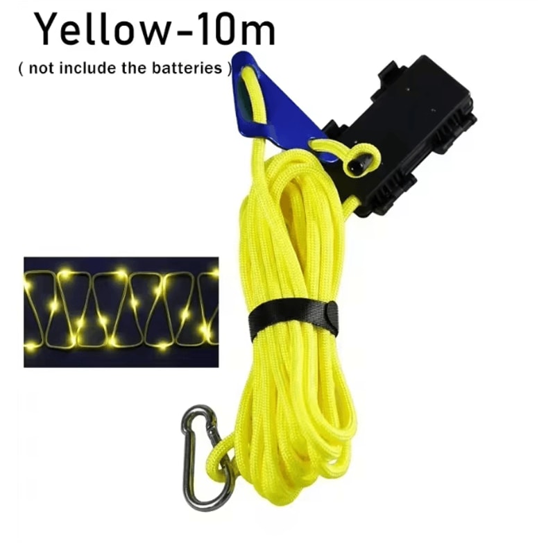 Camping Tent Rope LED Light Waterproof Outdoor Guy Line Safety Lighting 10