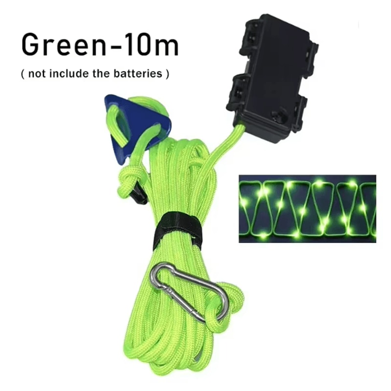 Camping Tent Rope LED Light Waterproof Outdoor Guy Line Safety Lighting 13
