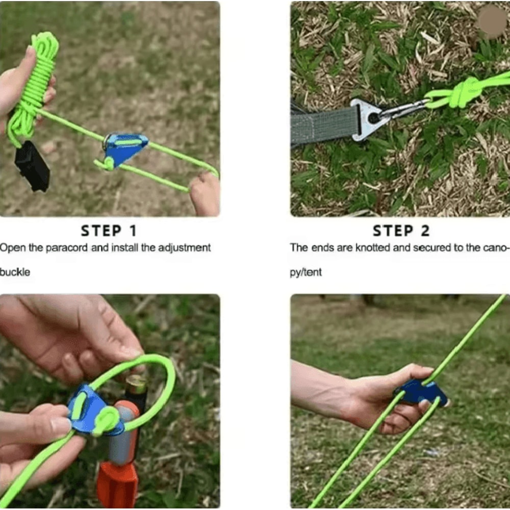 Camping Tent Rope LED Light Waterproof Outdoor Guy Line Safety Lighting 3