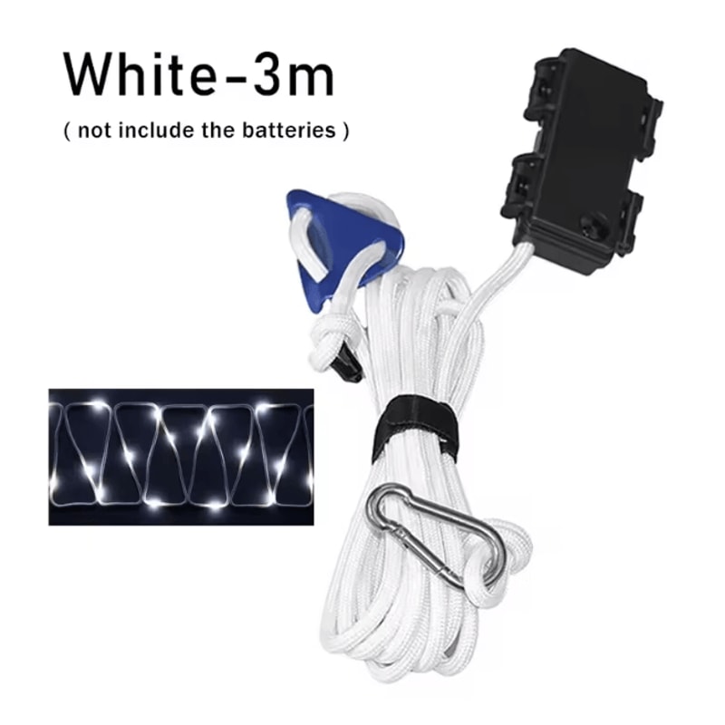 Camping Tent Rope LED Light Waterproof Outdoor Guy Line Safety Lighting 5