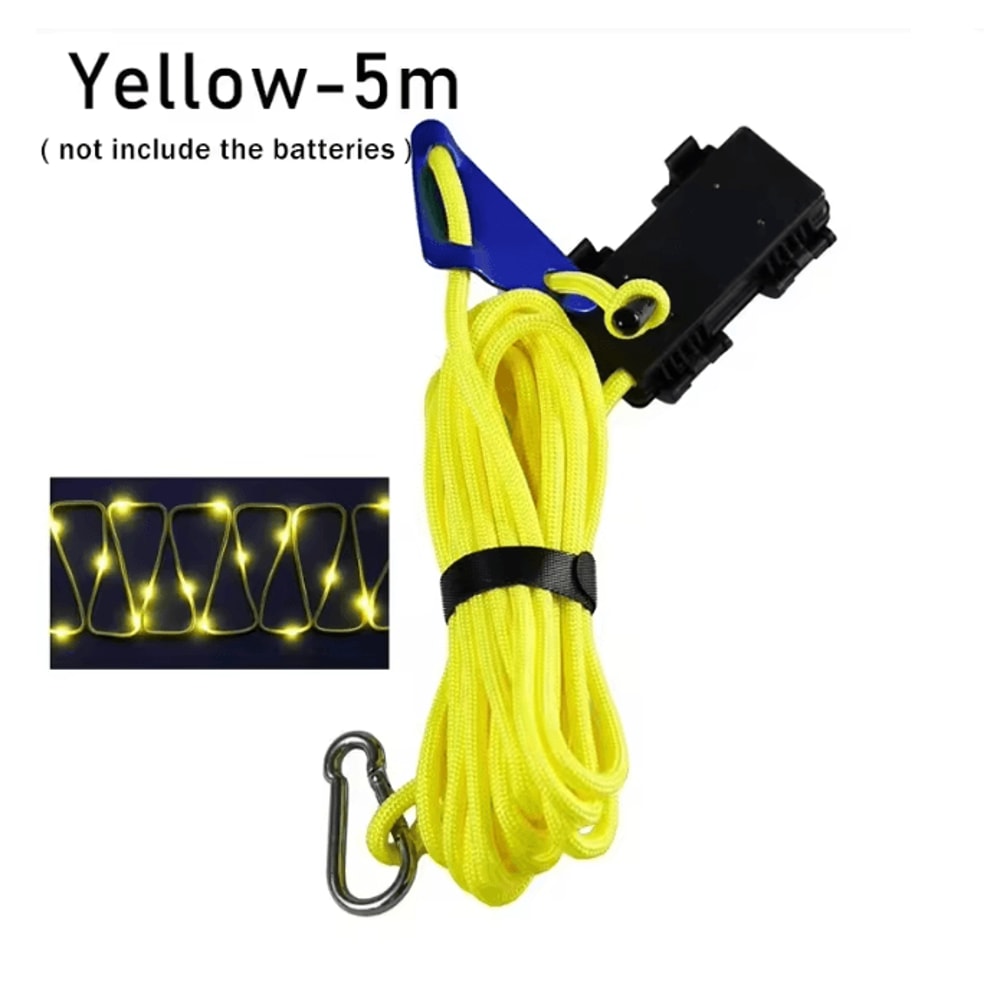 Camping Tent Rope LED Light Waterproof Outdoor Guy Line Safety Lighting 8