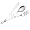 Stainless Steel Camping Cutlery Set Portable Spoon Fork Knife With Storage Bag 7