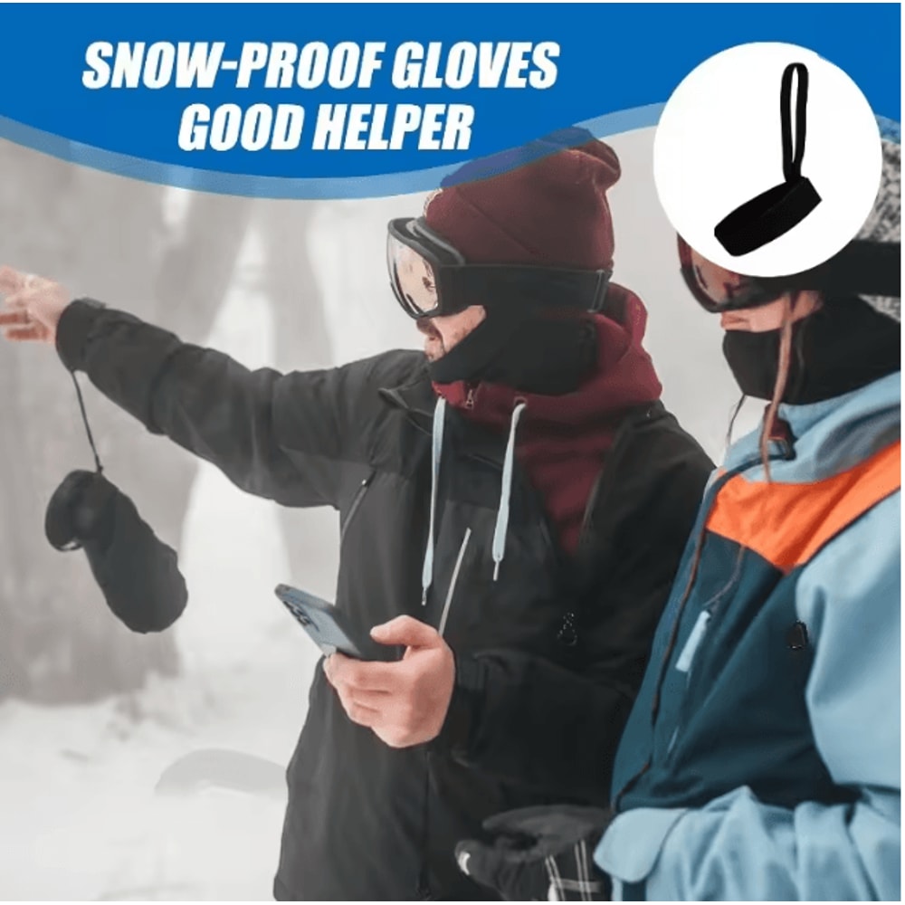 Ski Glove Leash Anti Lost Wrist Strap Set For Skiing And Snowboarding 3