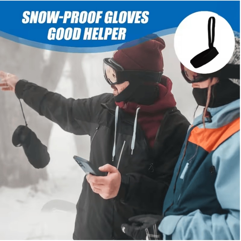 Ski Glove Leash Anti Lost Wrist Strap Set For Skiing And Snowboarding 3