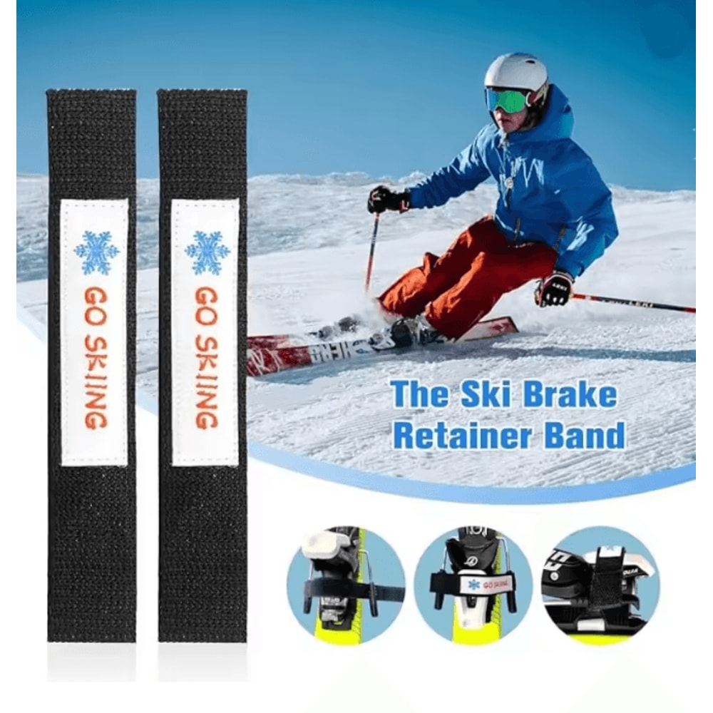 Ski Binding Brake Retainer Straps Adjustable Ski Retainers Set Of 6 0