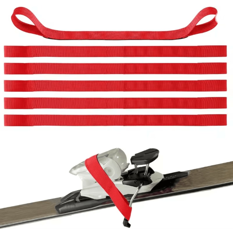 Ski Binding Brake Retainer Straps Adjustable Ski Retainers Set Of 6 3