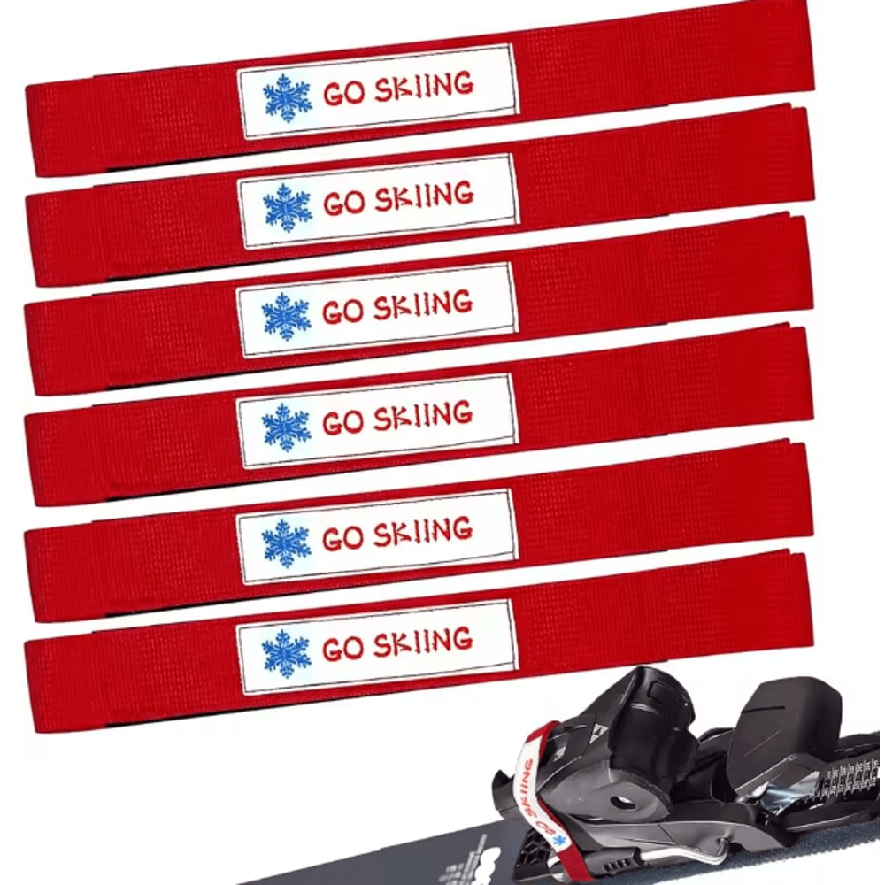 Ski Binding Brake Retainer Straps Adjustable Ski Retainers Set Of 6 7