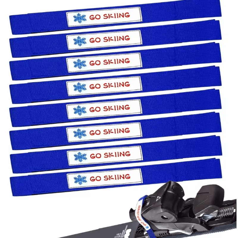 Ski Binding Brake Retainer Straps Adjustable Ski Retainers Set Of 6 8