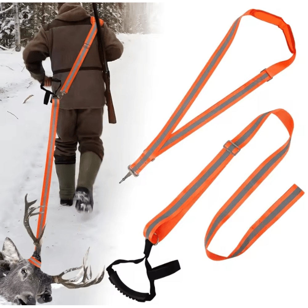 Heavy Duty Deer Drag Harness Strap With Handle For Hunting 1