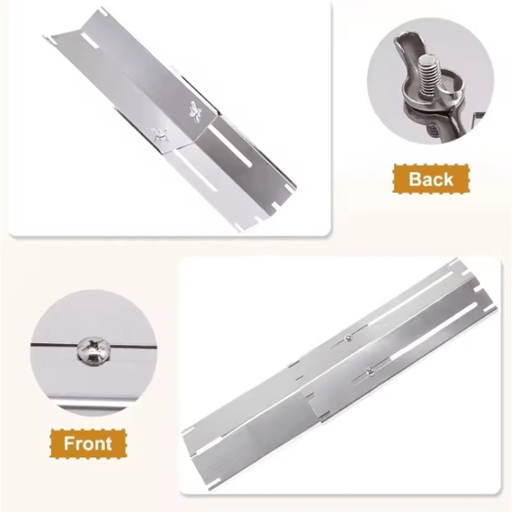 Adjustable Grill Heat Plate Shield Replacement Porcelain Steel Flavorizer Bars 3