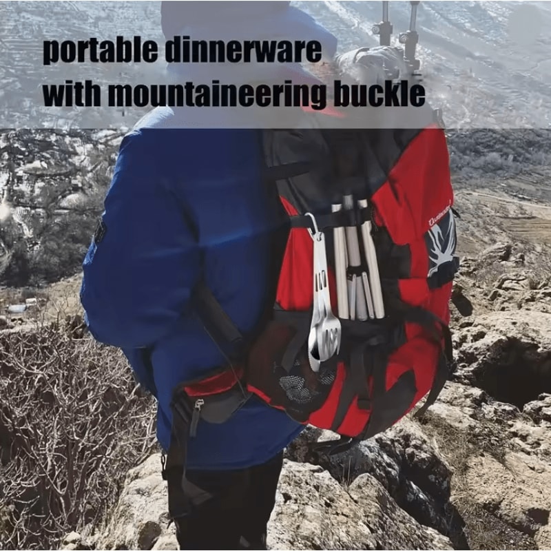 Portable Camping Cutlery Set Spoon Fork Knife For Travel And Outdoor Use 2