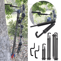 tree stand bow hanger folding bow holder hook for hunting and archery