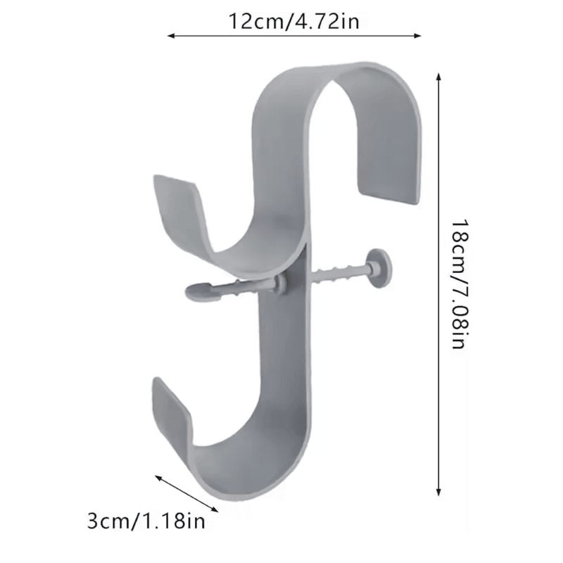 Poolside Leaf Skimmer Net Holder Pole Hanger Hooks For Swimming Pools 4