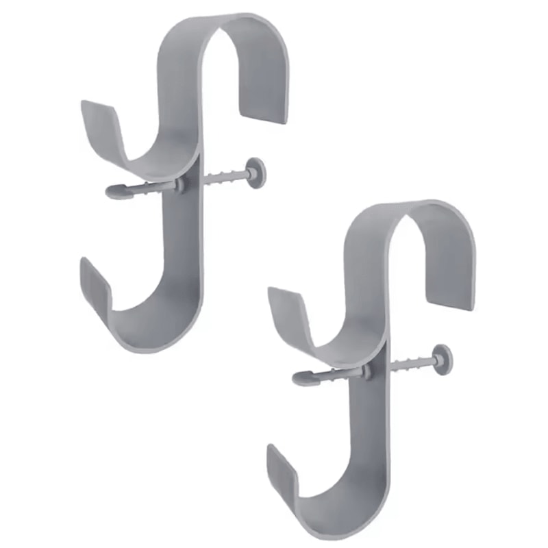 Poolside Leaf Skimmer Net Holder Pole Hanger Hooks For Swimming Pools 7