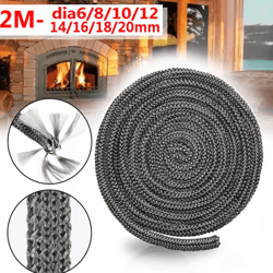 fireproof wood stove gasket rope fiberglass fireplace door seal