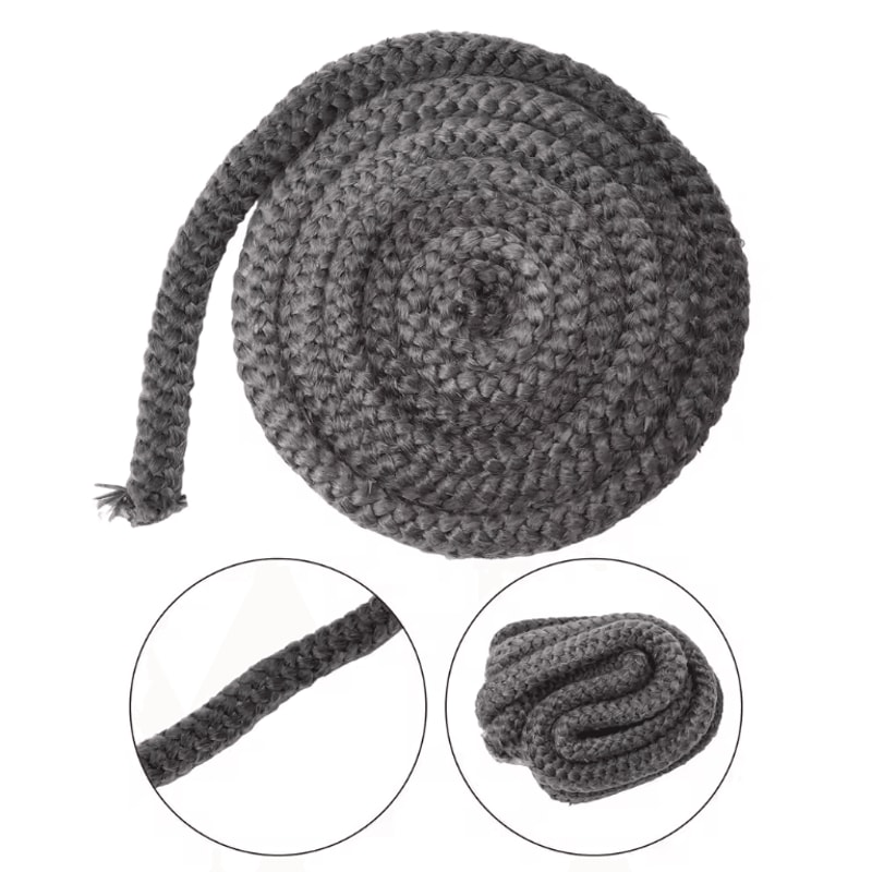 Fireproof Wood Stove Gasket Rope Fiberglass Fireplace Door Seal 1