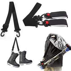 adjustable ski shoulder carry strap for skis snowboard and boots