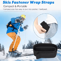 adjustable ski fastener straps with protective pads for carrying skis