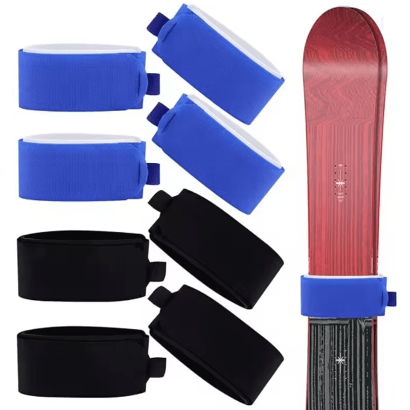 Adjustable Snowboard Straps With Protective Pads For Easy Carry And Storage 0