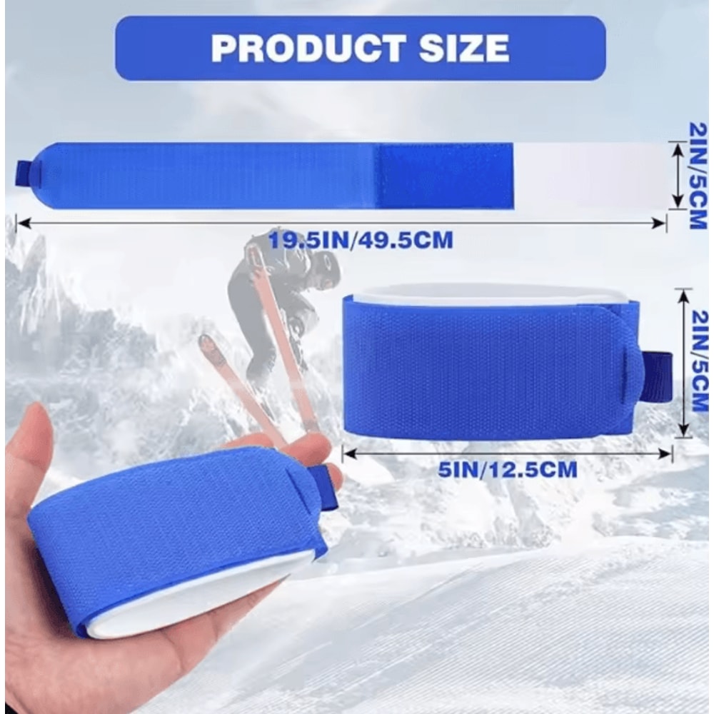 Adjustable Snowboard Straps With Protective Pads For Easy Carry And Storage 1