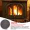 Heat Resistant Wood Stove Door Gasket Fiberglass Fireplace Seal Tape 0