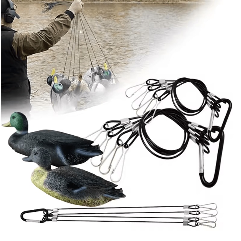 Duck Decoy Rig Tangle Free Coated Cable Anchors For Waterfowl Hunting 0