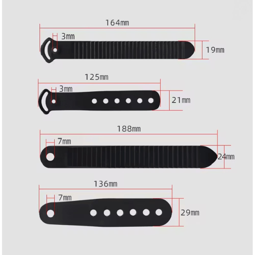 Snowboard Binding Ladder Strap Replacement Toe And Ankle Fixing Strap 1