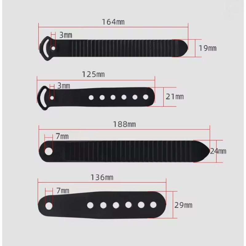 Snowboard Binding Ladder Strap Replacement Toe And Ankle Fixing Strap 1