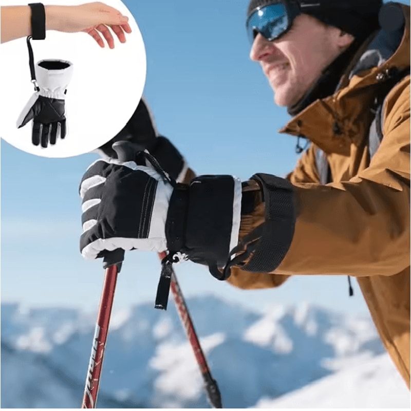 Ski Glove Leash Safety Straps Elastic Anti Lost Glove Straps Set Of 4 2