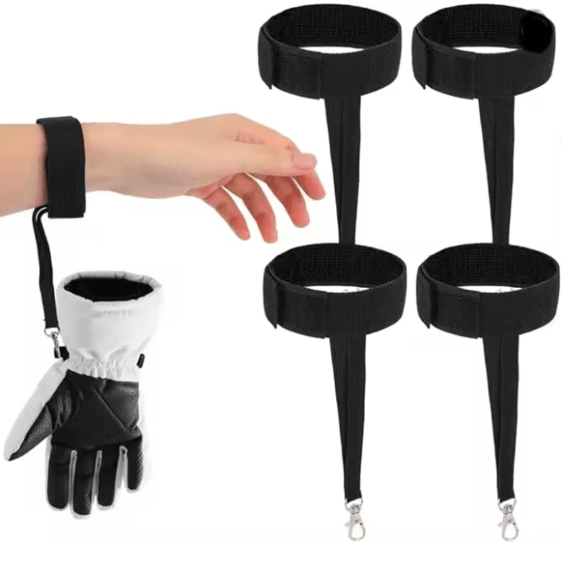 Ski Glove Leash Safety Straps Elastic Anti Lost Glove Straps Set Of 4 8