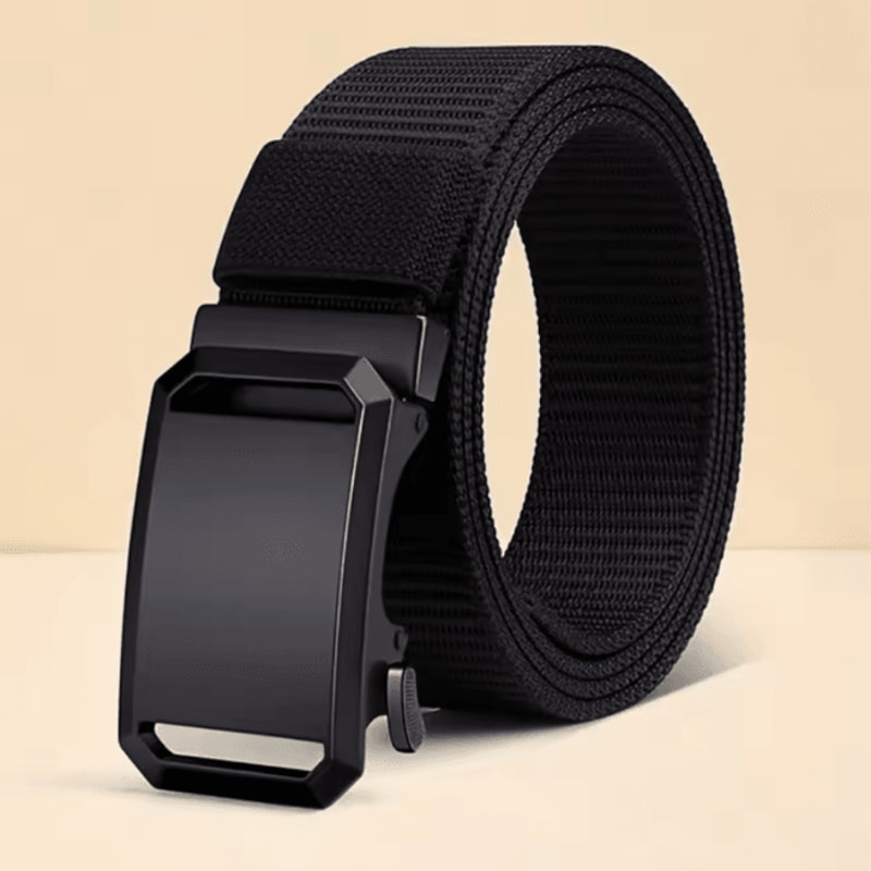 Automatic Buckle Tactical Canvas Belt For Men Outdoor And Workwearb 5